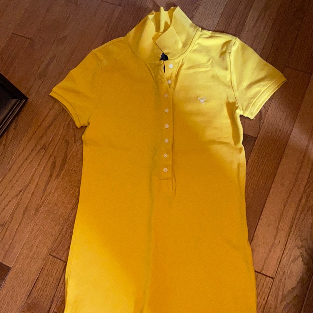 American Eagle yellow polo shirt — size S